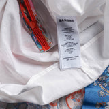 Sandro Paris Women's Multicolor Linen Blend Dress Size 42FR 14UK 10US SFPRO03694