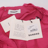 Sandro Women's Pink Sleeveless Draped Dress Size 40 FR 12 UK 8 US SFPRO02870