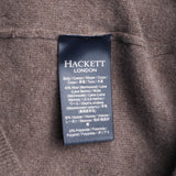 Hackett London Men's Brown Knit Zip Cashmere Blend Sweater Size XL HM702833
