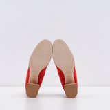 Tod's Women's Red Cuoio T70 72A Decollete Heels Size 35.5 EU 5.5 US 3.5 UK