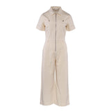 Maje Women's Ecru 100% Cotton Jumpsuit Size 38 FR 10 UK 6 US MFPCO00167