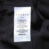 Sandro Women's Black Lace Puff Sleeve Short Dress Size 34 FR 6 UK 2 US R20234H