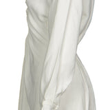Sandro Women's Ecru Viscose Linen Short Dress Size 40 FR 12 US SFPRO01105