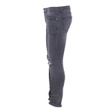 Sandro Men's Grey Ripped Skinny Jeans Size 31 P6167S