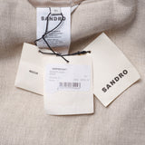Sandro Paris Men's Beige 100% Linen Suit Jacket Size 50 FR 40 US SHPVE00607