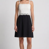 Sandro Paris Women's Lace top Removable Straps Dress Size 38FR 10UK 6US R20090E