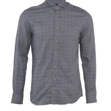 Hackett London Men's Grey Check Long Sleeve Flannel Shirt Size S HM309204