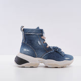 Hogan Women's Blue Interaction H525 Tron Tes Fra Sneakers Size 39 EU 6 UK 9 US