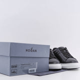 Hogan Men's Black H365 Allacciato H Canaletto Sneakers Size 40.5 EU 7 UK 8.5 US