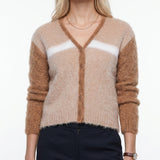Maje Women's Camel Mohair Blend Cardigan Size 40 FR 12 UK 8 US MFPCA00214