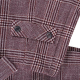 Maje Women's Bordeaux Check Jacket and Skirt Set Size 38 M UK 10