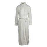 Sandro Women's White Long Cotton Shirt Dress Size 36 FR 8 UK 4 US SFPRO03706