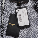 Maje Women's Black 100% Cupro V-Neck Jumpsuit Size 36 FR 8 UK 4 US MFPCO00174