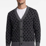 Sandro Men's Grey Knit Cashmere Blend Cardigan Size S SHPTR00403