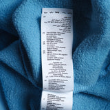 Sandro Paris Men's Blue Embroidered Logo Cotton Fleece Hoodie Size M SHPSW00531
