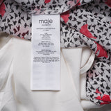 Maje Women's Multicolor Floral Long Sleeve Blouse Size 38 FR 10UK 6US MFPTO00551