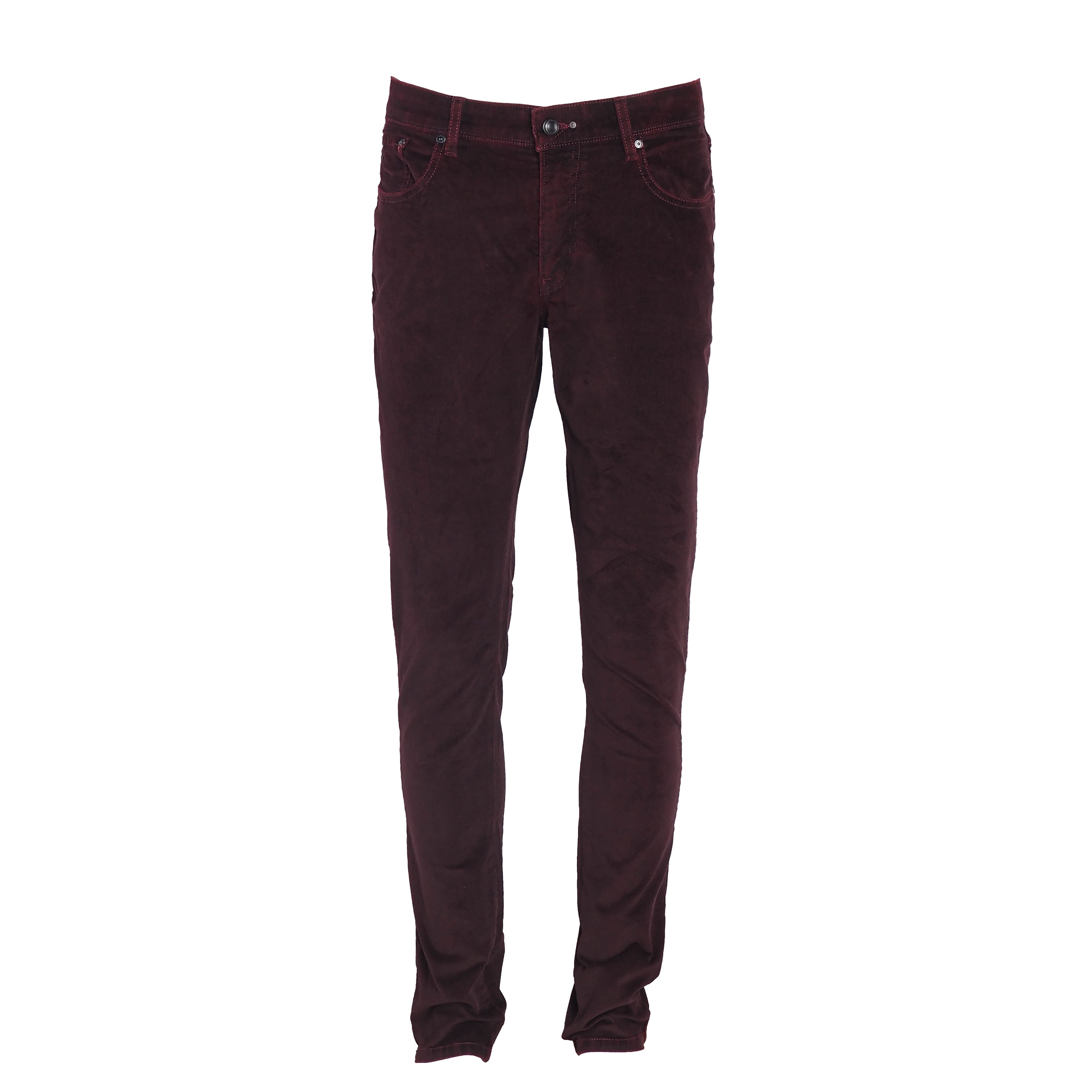 Hackett London Men's Burgundy Corduroy Trousers Size 32L HM212357
