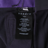 Sandro Paris Women's Navy Blue Stretch Leggings Style Trousers Size 36 S P11519H