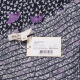 Maje Damen-Kurzkleid in Marineblau mit Smokarbeit, Größe 40, FR 12, UK 8, US MFPRO01642