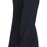 Sandro Women's Navy Smocked Short Dress Size 34 FR 6 UK 2 US SFPRO01491