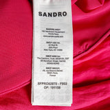 Sandro Women's Pink Sleeveless Draped Dress Size 40 FR 12 UK 8 US SFPRO02870