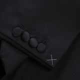 Hackett London Men's Black Wool Mohair Suit Jacket Size 36S HM450228