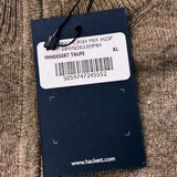 Hackett London Men's Brown Knit Zip Cashmere Blend Sweater Size XL HM702833