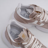 Hogan Women's Rose Gold Interaction Allacciato Sneakers Size 34.5 EU 1.5 UK 4.5 US
