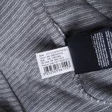 Hackett London Grauer, gestreifter Herrenpullover mit Rundhalsausschnitt, Größe XXL, HM701761