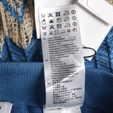 Sandro Damenrock aus blauem Strick, Midi-Länge, gestreift, Größe 34 FR, 6 UK, 2 US, SFPJU00337