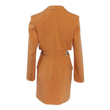 Maje Women's Orange Jacket Style Short Dress Size 40 FR 12 UK 8 US MFPRO02918