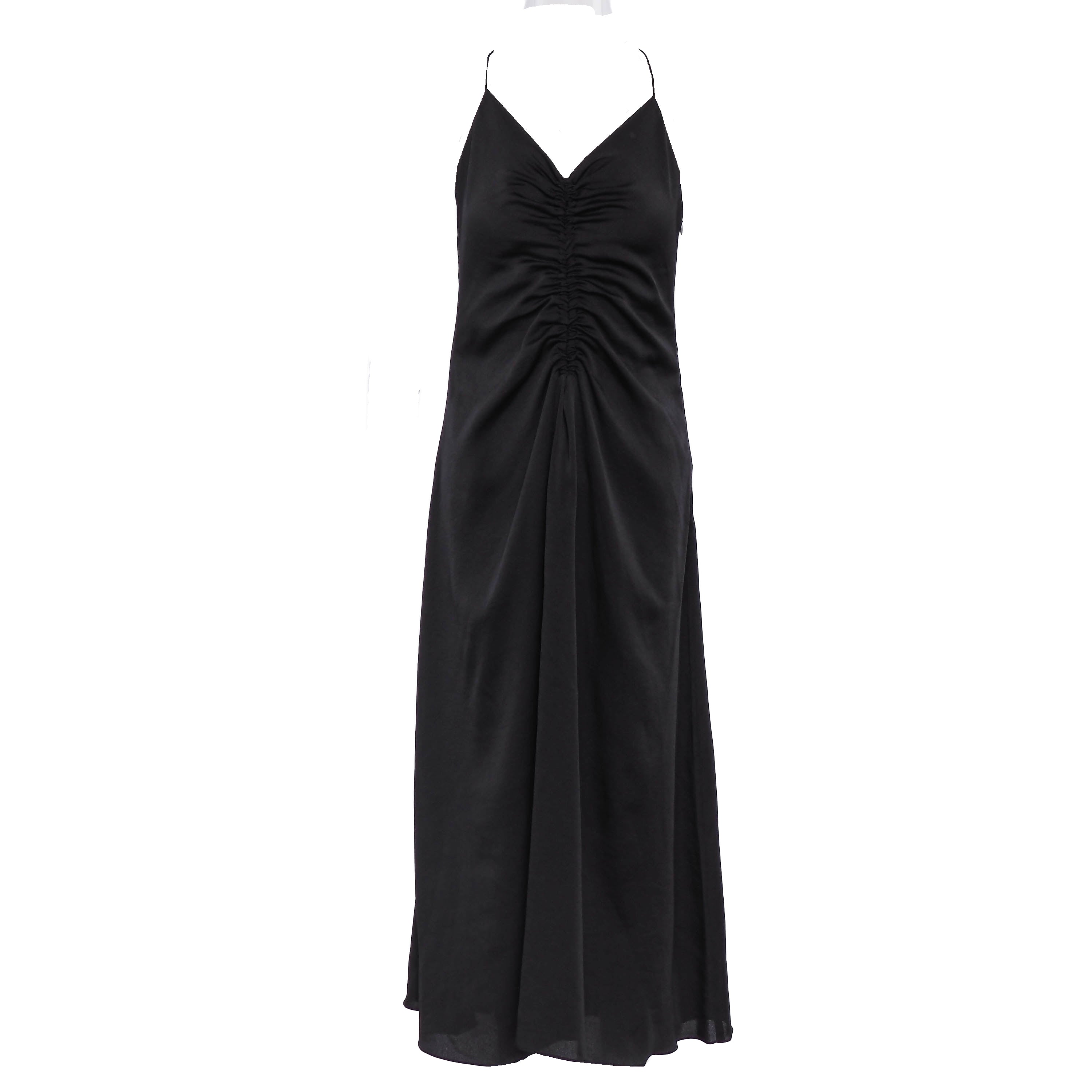 Sandro Damenkleid „Black Pen Back Midi“ in Schwarz, Größe 38 (FR), 10 (UK), 6 (US) – SFPRO01853