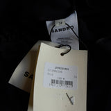 Sandro Damen-Midikleid in Schwarz mit offenem Rücken, Größe 34 FR, 6 UK, 2 US, SFPRO01853