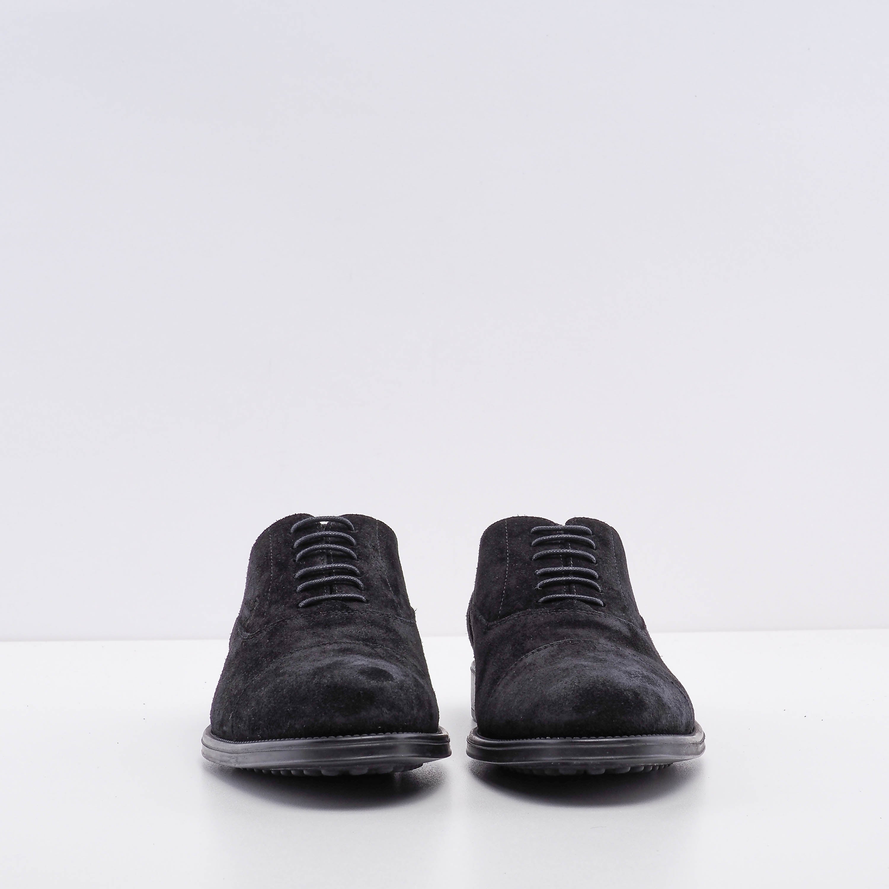 Tod's Men's Black Francesina Fondo Gomma RQ Lace Up Shoes Size 40 EU 6.5 UK 8 US