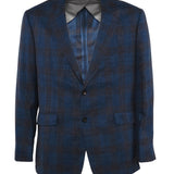 Hackett London Men's Blue Silk Blend Suit Jacket Size 44 R HM443057