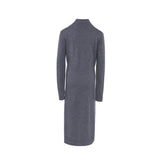 Maje Women's Grey Knitted Cashmere Midi Dress Size 40 FR 12 UK 8 US MFPRO02651