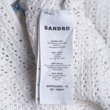 Sandro Women's White Knit Skirt And Top Set Size 0 XS 6 SFPPU02284