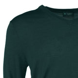 Hackett London Men's Dark Green Knit V-Neck Wool & Silk Sweater Size M HM702835