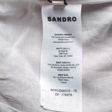 Sandro Damen-Jumpsuit mit V-Ausschnitt, mehrfarbig bedruckt, Größe 36 (FR), 8 (UK), 4 (US), SFPCO00235