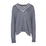 Sandro Women's Grey Cashmere Blend Sweater Size 42 FR 14 UK 10 US SFPPU02391