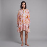Maje Women's Pink Cotton & Silk Floral Dress Size 36 FR 8 UK 4 US MFPRO02510