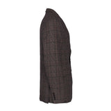 Hackett London Men's Brown Check Wool Blend Suit Jacket Size 40 L HM443002