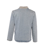 Sandro Men's Blue Faded Denim Worker Jacket Size S SHPBL00837