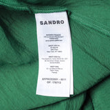 Sandro Damen-Langkleid in Grün mit Strasssteinen, Größe 36 FR, 8 UK, 4 US, SFPRO02951