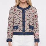 Sandro Paris Women's Multicolour Tweed Denim Jacket Size 34 XS 8 SFPVE00633