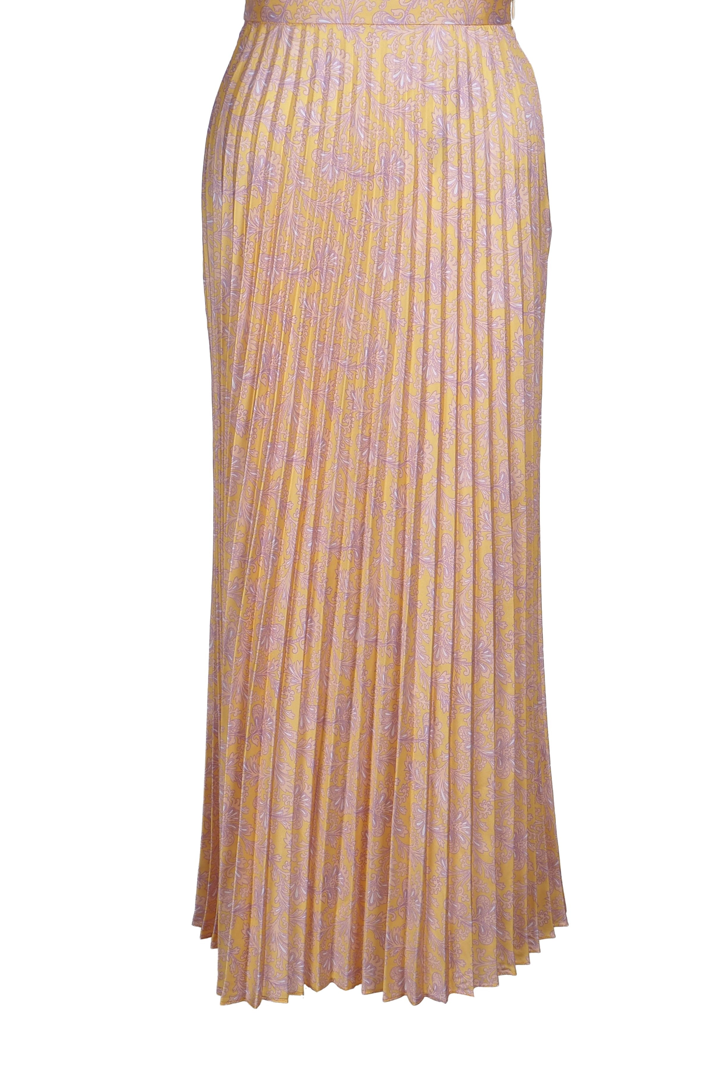 Sandro Paris Women's Multicolour Pleated Long Skirt Size 34 XS 6 SFPJU00644