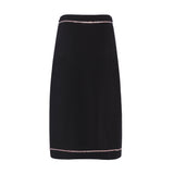 Sandro Women's Black Rhinestone Midi Skirt Size 42 FR 14 UK 10 US SFPJU01011