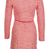 Sandro Damenkleid, rot, „ Strick  “, aus einer Mischung ausWolle , Größe 34 FR, 6 UK, 2 US, SFPRO02148