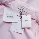 Sandro Paris Damen-Shirt aus 100 % Baumwolle mit rosa Streifen, Größe 1 S, 8 SFPCM00020