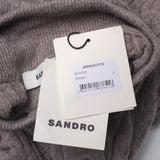 Sandro Paris Women's Grey Knit Wool Alpaca High Neck Sweater Size 2 M SFPPU01574